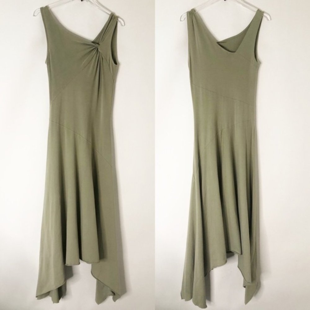 Ronen Chen Asymmetrical Handkerchief Knit Dress